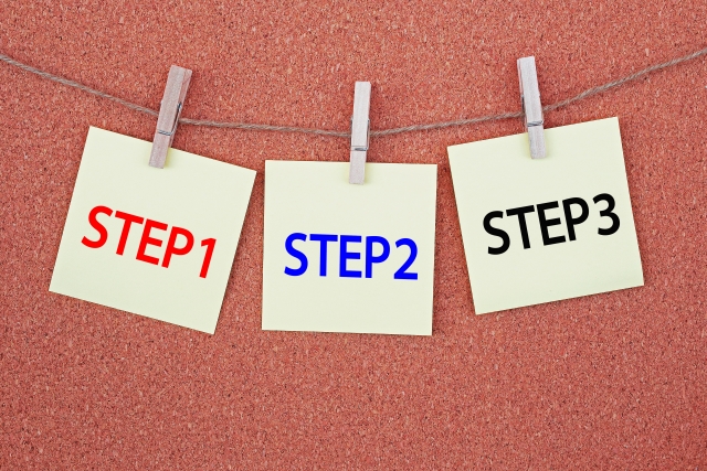 どのような手順で進んでいく？